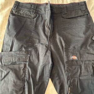 Dickies Women’s FLEX Relaxed Fit Work Pants, Black, Size 12